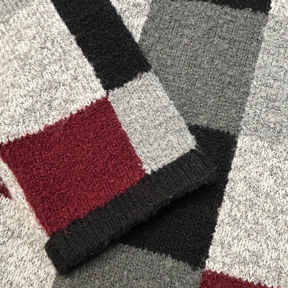 SOLD. Vintage Christopher & Banks Plaid Colorblock Button-Up Woman Cardigan - Picture 7 of 11